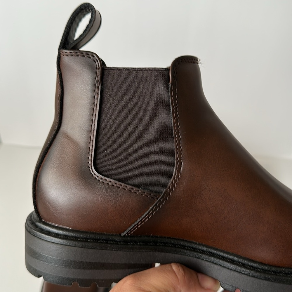Zara Men's Dark Brown Chelsea Style Ankle Boots - Picture 13 of 17